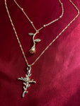 1 pc Layered Rose Design Necklace